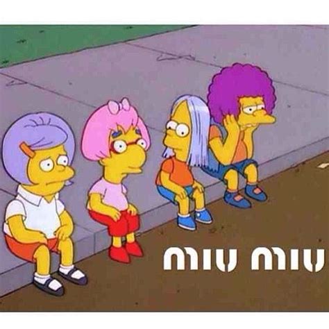 miu miu caliente simpsons